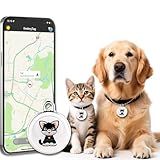 GPS Tracker for Dogs Cats Smart Pet GPS Tracker Mini Real-Time Pet Locator Waterproof Lightweight Locator with 1-Year Battery Track History| Android and iOS Universal | No Subscription