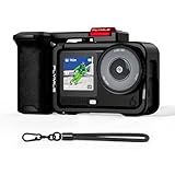 BRDRC Grip Kit for DJI Action 6 (with Cage), Handle Holder Bundle Expansion Mount with Shutter Button, Quick Release, Cold Shoe for DJI Osmo Action 6 Accessories