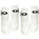 Horntack 2 Pair Splint Boots for Horses Outdoor Sports(White, Large)