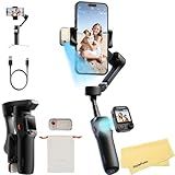 Hohem iSteady V3 Ultra Gimbal Stabilizer for iPhone Android Smartphone,Phone Gimbal with AI Tracking,Fill Light,Detachable Touchscreen Remote,Phone Stabilizer for Video Recording,YouTube TikTok Travel