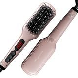 MEGAWISE Hair Straightener Brush, Ionic Ceramic Heated Brush