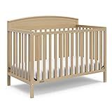 Graco Benton 5-in-1 Convertible Crib (Driftwood) – GREENGUARD Gold Certified, Converts from Baby Crib to Toddler Bed, Daybed and Full-Size Bed, Fits Standard Full-Size Crib Mattress