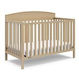 Graco Benton 5-in-1 Convertible Crib – GREENGUARD Gold Certified, Converts from Baby Crib to Toddler Bed, Daybed and Full-Size Bed, Fits Standard Full-Size Crib Mattress (Driftwood)