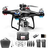 Hobby Drone With Screen On Controller, Airplane Helicopter With Dual Cameras,Optical Flow Positioning, Brushless Motor, One Key Takeoff/Landing, Headless Mode, Emergency Stop, LED Light, Waypoint Flight, Lateral Flight And Turning,With 2 Batteries,4 Propeller Guard, Memory Card, Card Reader, Handbag, Beginner-Friendly FPV Remote Control Plane Copter Quadcopter For Kids 8-12