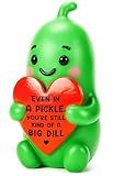 YUEYUQIU Encouragement Pickle Gifts for Women Men, Hand-Painted Resin Pickle Figurine, Inspirational Cheer Up Presents for Friends Coworkers Boss Teacher, Cute Motivational Office Desk Decor