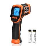 Kizen Infrared Temperature Gun - Handheld Surface Infrared Thermometer for Griddle, Grill, Pizza Oven, Candy, & A/C - Laser Thermometer Gun -58F to 1112F - Surface Temp Gun