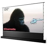 AWOL VISION 130" Motorized ALR Floor Rising Projector Screen for Ultra Short Throw Projector, Floor Stand Screen for Home Theater, 4K/8K Ultra HD, Active 3D, 95% Ambient Light Rejecting-ALR-F230C