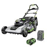 EGO Power+ Electric Lawn Mower, Self-Propelled Cordless with Touch Drive, Includes 56V 7.5Ah Battery and Rapid Charger – LM2125SP