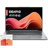 Lenovo IdeaPad 1i Laptop with Office 365 Home and Business • 128GB SSD • 4GB RAM • Intel Core • 14 Anti-Glare Screen • WiFi-6 • 11HR Battery • Windows 11 no Mouse