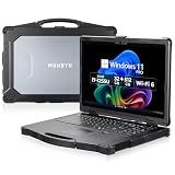 MUNBYN High-End Rugged Laptop IRX17, 15.6" Windows 11 Pro, Intel i7-1255U, 32GB DDR5+512GB SSD, 1000 Nits Sunlight Readable, Wi-Fi 6, IP65 Heavy Duty Laptop, Dual Batteries, 2Y Protection(New)