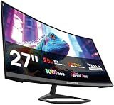 New! Sceptre 27-inch Curved Gaming Monitor 1080p 1500R up to 250Hz DisplayPort x2 HDMI x2 100% sRGB 1ms Build-in Speakers, Machine Black 2027 (C275B-FW250G Series)