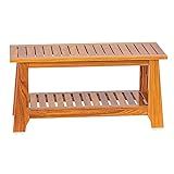 NNN 30" Commercial Teak Shower Bench - 8 Non-Slip Leveling Feet & 350 lbs Capacity | Rock-Solid Stability for Seniors & Spa Safety | Waterproof Design for Saunas/Outdoor Pools (Patented)
