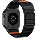 Bandletic Compatible with Apple Watch Ultra 2 Band Men, Wide Soft Stretchy Rugged Loop Sport Bands with G-Hook for iWatch 49mm(Ultra 3/2/1),46mm(11/10),45mm(9/8/7),44mm(SE3/SE2/SE/6/5/4),42mm(3/2/1)