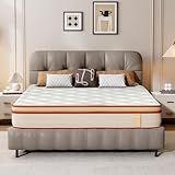 Garaneeds Twin XL Size Mattress, 12 Inch Mattress, Innerspring Hybrid with Cooling Gel Memory Foam & Pocketed Coils for Targeted Zones Support & Deep Restful Sleep CertiPUR-US Certified (Twin XL)