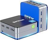 GMKtec Mini PC Intel N150(Turbo 3.6GHz) 12GB DDR5 512GB SSD Dual LAN, Desktop Mini Computer 4K Triple Display, WiFi6, BT5.2, Energy Efficient