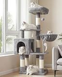 Heybly Cat Tree with Toy, 43.3 inch Cat Tower for Indoor Cats HCT004SW
