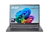 Acer Aspire 14 AI Copilot+ PC | 14" WUXGA Display | Intel Core Ultra 5 Processor 226V | NPU: Up to 40 Tops - GPU: Up to 53 Tops | Intel ARC 130V | 16GB LPDDR5X | 512GB SSD | Wi-Fi 6E | A14-52M-51S1