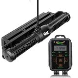 Hygger Aquarium Wave Maker - Adjustable Cross Flow Pump with LED Display Controller, Magnetic DC 24V Powerhead for Freshwater & Marine Reef Aquariums Up to 265 Gallon (25W)