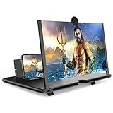 16 Inch Smartphone Screen Magnifier 3D HD Foldable Amplifier Phone Stand with Adjustable Angle Gift for Mom Dad Family Portable Universal Enlarger Movies Gaming Video