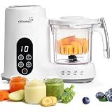 Grownsy Baby Food Maker, Steamer & Blender Baby Food Processor, White