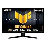 ASUS TUF Gaming Series 5 24.5” 1080P Monitor (VG259QMR5A) - Fast-IPS, 310Hz, 0.3ms, G-SYNC Compatible, FreeSync Premium, Extreme Low Motion Blur Sync, 99% sRGB, DisplayWidget, Gaming AI, 3 yr warranty