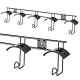 Zonon Horse Tack Bridle Hooks Metal Horse Bridle Rack Stall Hanger for Tack Harness Storage Stall Fence Barn Supplies (1 Pcs,Five Hooks)