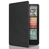 CoBak Case for Kindle Paperwhite 12th Gen 2024 (7") & Colorsoft Signature Edition - All New PU Leather Cover with Auto Sleep Wake Feature for Paperwhite Signature 2024 Released, Black