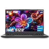 BLUEING 15.6" Laptop Computer, Laptop with 16GB RAM 512B SSD, Gold 6500Y (Up to 3.4GHz), 1080P FHD IPS Display, Type-C, HDMI, USB3.2, WIFI, Bluetooth, Long Battery Life, Laptops for Business & Student