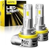 AUXITO H11 H8 H9 Bulbs, 40000LM 1000% Brighter 6500K Cool White Light