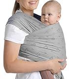 Anecoes Cute Kitten Pattern - Baby Wrap - Soft and Comfortable Baby Wearing Wrap Hands Free Design Infant Sling Carrier for Newborn to Toddler 7-35 lbs