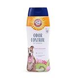 Arm & Hammer Deodorizing Dog Shampoo for Smelly Dogs & Puppies with Baking Soda, Moisturizing Dog Shampoo for Sensitive Skin - Dog Odor Shampoo - Kiwi Blossom Scent, 20 Fl Oz