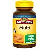 Nature Made Multivitamin Tablets with Iron, Multivitamin for Women and Men for Daily Nutritional Support, Nature Made Multi Vitamins for Adults, 130 Tablets, 130 Day Supply