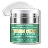 Anti Aging Firming Neck Cream, 5-IN-1 Face Tighten and Lift Neck Cream, Anti Wrinkle Neck Retinol & Collagen Cream, Chest Neck & Face Lifting|Repairing|Moisturzing Skin Care for Men & Women - New