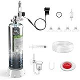 FZONE 5L Upgraded Aquarium CO₂ System with Complete Accessories, CO₂ Generator kit with Integrated Solenoid & Bubble Counter, Safety Valve, Main Switch for Planted Tanks