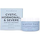 Cystic Acne Spot Treatment Overnight Hormonal Acne Treatment for Face & Body Sulfur Cream for Women Men & Teens Effective for Stubborn Breakouts 120 Uses