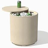 Veradek Outdoor Cooler Side Table - 2 in 1 - Designed for use as Outdoor Side Table, Patio Decor and Ice Chest