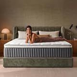 12 Inch Queen Mattress in a Box, Hybrid Queen Mattress with Gel Memory Foam & Pocket Springs, Medium Firm Feel, Fiberglass Free, Pressure Relief, Edge Support (Queen (U.S. Standard), 12, 12, Inches)