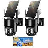 Solar Security Cameras Wireless Outdoor, 5G/2.4G Solar WIFI Cameras for Home Security,Solar Powered Outside Camera Wireless,Human Detection, Color Night Vision, 2-Way Talk for home Porch/Garage/Yard