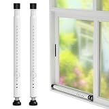 Sliding Door Security Bar,2Pcs 16 to 51 Inch Inside Sliding Patio Door Window Security Bar Stopper, Adjustable Window Locks Security Bars for Home Apartment Security, Sliding Glass Door Lock Hardware