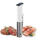 Wancle Sous Vide Machines, 1100 Watts Sous-Vide Cooker Immersion Circulator, IPX7 Waterproof, Quiet, Easy to Use for Home Chefs