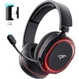 Wireless Gaming Headset for PC PS5 PS4 Mac Switch 7.1 Surround Sound 100-Hr