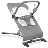 Baby Delight Alpine Deluxe Portable Bouncer | Infant | 0 – 6 months | Charcoal Tweed