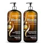 Majestic Pure Rosemary Castor & Biotin Shampoo and Conditoner-16fl oz each