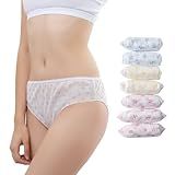 Relaxcare 20 Packs Women's Disposable Underwear Nonwoven Ladies Briefs Panties for Travel Hotel Spa Hospital Stays Emergencies(Multicolor,M)