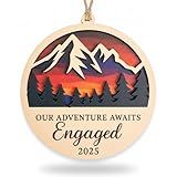 Engagement Ornament, Christmas Ornaments 2025, Engaged Ornament, Engagement Gifts for Women, Engaged Gifts for Couples, Romantic Keepsake for Fiancé, Love Commitment Gift, Meaningful Relationship