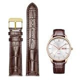 Nizonlaie Watch Bands Quick Release Genuine Leather Strap Alligator Grain Calfskin Watch Business Casual Universal Straps Wides 12mm 14mm 15mm 16mm 17mm 18mm 19mm 20mm 21mm 22mm 24mm for Men Women