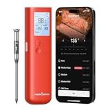 ThermoMaven Smart Bluetooth Wireless Meat Thermometer, 10X Enhanced Sub-1G Signal and Stability, Standalone Display Base, Certified Accuracy ±0.5°F, WiFi Unlimited Range for BBQ, Oven, Smoker, Grill