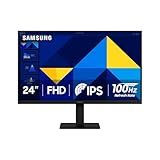 SAMSUNG 24" (S30GD) Essential Monitor with IPS Panel and Tilt Only Stand, 100Hz Refresh Rate, Ergonomic Design, Advanced Eye Care, Game Mode, LS24D304GANXZA