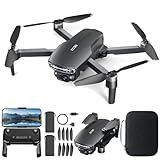 Brushless Motor Drone with Camera for Adults 4K,Optical Positioning,Long Range 5G FPV Video Transmission,120°FOV Camera, 90°Adjustable Lens,2Batteries, Carrying Case, Easy for Beginner,Under249G