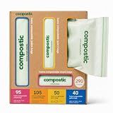 Compostic Compostable Sandwich, Snack, Gallon, Quart Bags Variety, 290 Ct